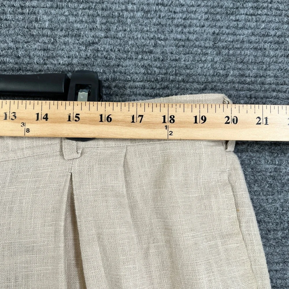 Successo Uomo By Phita Drawstring 100% Linen Trousers Men 42x30 Beach Casual